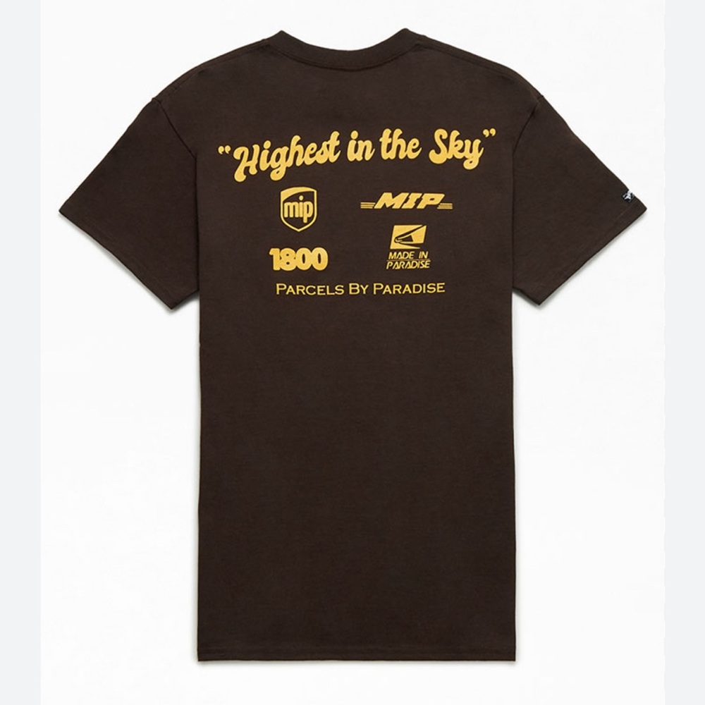 PacSun Black and Gold Graphic Tee